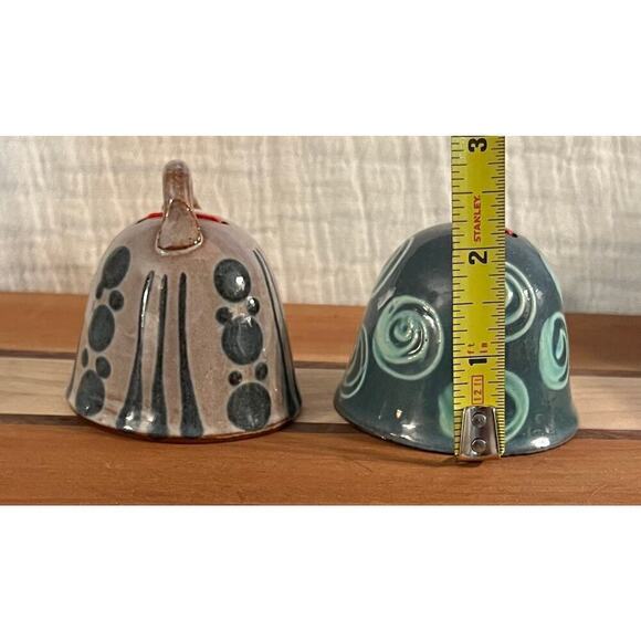Artisan pottery, bells set of two - Picture 6 of 10